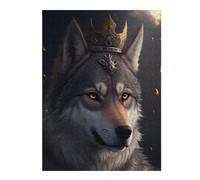 Puzzles pour Adolescents 52x38cm/1000pcs Puzzles Wolf King Funny Jeux Amusants De Puzzle : Analyse Et Logique pour Anniversaire, Noël 52x38cm/1000pcs