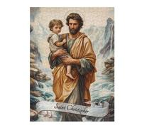Puzzles pour Adolescents 52x38cm/1000pcs Saint Christopher Puzzles pour Adultes À Faire Soi-même - Jeux en Famille - Activités Amusantes À La Maison 52x38cm/1000pcs