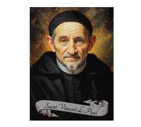 Puzzles pour Adolescents 52x38cm/1000pcs Saint Vincent De Paul Portrait Puzzles pour Adultes À Faire Soi-même - Jeux en Famille - Activités Amusantes À La Maison 52x38cm/1000pcs