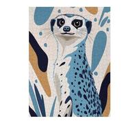 Puzzles pour Adolescents 52x38cm/1000pcs Stylized Meerkat Portrait Puzzle Adulte, Jouet, Décoration Murale, Motif À Assembler, Cadeaux d'anniversaire Et Cadeaux Uniques 52x38cm/1000pcs