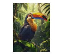 Puzzles pour Adolescents 52x38cm/1000pcs Toucan in Rainforest Puzzles pour Adultes Jeux Relaxants Décoration Murale Jeu Stimulant Cadeaux 52x38cm/1000pcs