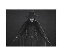 Puzzles pour Adolescents 52x38cm/1000pcs V for Vendetta The Iconic Mask Unveiled Puzzle pour Adultes, Jouet, Décoration Murale, Cadeau d'anniversaire, Cadeaux, 52x38cm/1000pcs