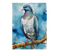 Puzzles pour Adolescents 52x38cm/1000pcs Watercolor Pigeon Puzzles pour Adultes : Analyse Et Logique du Jeu, Interaction Parent-Enfant 52x38cm/1000pcs
