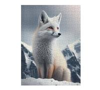 Puzzles pour Adolescents 52x38cm/1000pcs White Snow Fox Puzzle pour Adultes, Jeu De Réflexion, Une Œuvre d'art, Cadeaux Uniques pour Un Anniversaire Ou Noël 52x38cm/1000pcs
