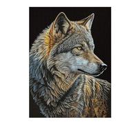 Puzzles pour Adolescents 52x38cm/1000pcs Wolf Vintage Puzzles pour Adultes, Jouets Anti-Stress, Décoration Murale, Cadeaux d'anniversaire Et Cadeaux Uniques 52x38cm/1000pcs