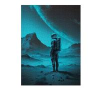 Puzzles pour Adolescents 52x38cm/1000pcsAstronaut Moon Landing Puzzles pour Adultes, Jouets Anti-Stress, Décoration Intérieure, Idéal comme Cadeau 52x38cm/1000pcs
