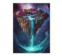 Puzzles pour Adolescents 52x38cm/1000pcsFloating Island Waterfall Puzzles pour Adultes Jeux Relaxants Décoration Murale Jeu Stimulant Cadeaux 52x38cm/1000pcs
