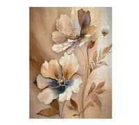 Puzzles pour Adolescents 52x38cm/1000pcsPuzzles Flowers Beige Color Art Puzzle pour Adultes Jeux Relaxants Décoration Parfaite Cadeaux Anti-Stress 52x38cm/1000pcs