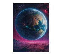 Puzzles pour Adolescents 52x38cm/1000pcsPuzzles pour Adultes Earth from Space Jeux Amusants Décoration Idéale, Cadeaux Parfaits pour Toute La Famille 52x38cm/1000pcs