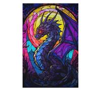 Puzzles pour Adolescents 75x50cm/1000pcs Abstract Skeleton Dragon Puzzles pour Adultes Jeux Relaxants Analyse Et Logique Cadeaux De Noël Et d'anniversaire 75x50cm/1000pcs