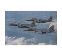 Puzzles pour Adolescents 75x50cm/1000pcs AIR Force F15E Jeux De Puzzle Amusants pour Adultes : Analyse Et Logique, Parfaits comme Cadeaux pour Toute La Famille 75x50cm/1000pcs