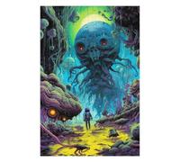 Puzzles pour Adolescents 75x50cm/1000pcs Alien Encounter in A Fantasy Forest Casse-têtes pour Adultes Jeu De Réflexion Vacances À La Maison Tuer Le Temps Défi Éducatif 75x50cm/1000pcs