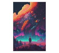 Puzzles pour Adolescents 75x50cm/1000pcs Alien Landscape with Lava Flow Puzzles pour Adultes Jeu Manuel Découpe De Précision Cadeaux d'anniversaire Et Autres Cadeaux Uniques 75x50cm/1000pcs