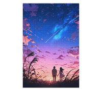 Puzzles pour Adolescents 75x50cm/1000pcs Anime Sunset Couple Puzzle, Jouet, Décoration Murale, Difficile, Cadeau De Noël Ou d'anniversaire 75x50cm/1000pcs