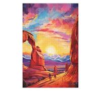 Puzzles pour Adolescents 75x50cm/1000pcs Arches National Park Puzzles pour Adultes Jeu Manuel Découpe De Précision Cadeaux d'anniversaire Et Autres Cadeaux Uniques 75x50cm/1000pcs