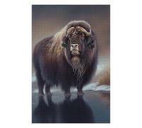 Puzzles pour Adolescents 75x50cm/1000pcs Arctic Muskox Oil Paint Puzzles pour Adolescents - Jeu Manuel - Décoration Intérieure pour Les Amateurs De Jeux Vidéo 75x50cm/1000pcs