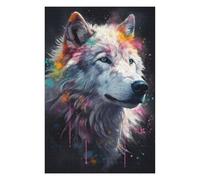Puzzles pour Adolescents 75x50cm/1000pcs Arctic Wolf Painting Puzzles pour Adultes Jeu Manuel Découpe De Précision Cadeaux d'anniversaire Et Autres Cadeaux Uniques 75x50cm/1000pcs