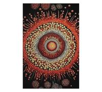 Puzzles pour Adolescents 75x50cm/1000pcs Australian Style Dot Paint Puzzles pour Adultes, Jouets À Monter Soi-même, Une Œuvre d'art, Difficile Et Stimulant 75x50cm/1000pcs