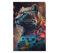 Puzzles pour Adolescents 75x50cm/1000pcs Autumn Leopard Portrait Puzzles pour Adultes Jeu De Réflexion Course De Vitesse Jeu Stimulant Cadeaux 75x50cm/1000pcs