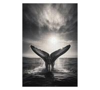 Puzzles pour Adolescents 75x50cm/1000pcs Breaching Whale Casse-têtes pour Adultes, Jeu De Réflexion, Améliore La Mémoire, Cadeaux pour Les Amis Et La Famille 75x50cm/1000pcs