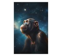 Puzzles pour Adolescents 75x50cm/1000pcs Chimpanzee Gazing at Stars Jeu De Puzzle Familial pour Adultes - Défi Difficile - Cadeaux Uniques pour Anniversaires Et Noël 75x50cm/1000pcs