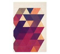 Puzzles pour Adolescents 75x50cm/1000pcs Colored Triangles 02 Puzzles pour Adultes - Jeux De Construction - Améliore La Mémoire - Cadeaux Uniques pour Anniversaires Et Noël 75x50cm/1000pcs
