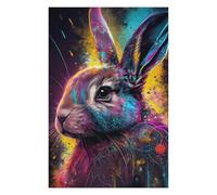Puzzles pour Adolescents 75x50cm/1000pcs Colorful Cute Rabbit Puzzles pour Adultes, Jouets Anti-Stress, Décoration Murale, Cadeaux d'anniversaire Et Cadeaux Uniques 75x50cm/1000pcs