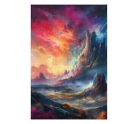 Puzzles pour Adolescents 75x50cm/1000pcs Colorful Fantasy Landscape -7 Puzzles pour Adultes - Jouets Anti-Stress - Défi Difficile - Défi Éducatif 75x50cm/1000pcs