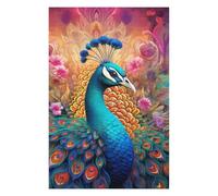 Puzzles pour Adolescents 75x50cm/1000pcs Colorful Peacock Artwork -1 Puzzle pour Adultes, Jouet, Décoration Murale, Anti-Stress, Activités Amusantes À La Maison, 75x50cm/1000pcs