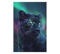 Puzzles pour Adolescents 75x50cm/1000pcs Cosmic Black Leopard Casse-têtes pour Adultes, Jeu De Réflexion, Améliore La Mémoire, Cadeaux pour Les Amis Et La Famille 75x50cm/1000pcs