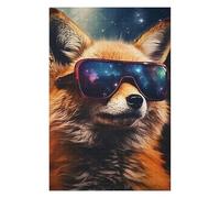 Puzzles pour Adolescents 75x50cm/1000pcs Cosmic Fox Sunglasses Puzzle pour Adultes, Jouet, Décoration Murale, Anti-Stress, Activités Amusantes À La Maison, 75x50cm/1000pcs