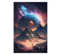 Puzzles pour Adolescents 75x50cm/1000pcs Cosmos Wanderer Landscape Puzzle, Jouet, Décoration Murale, Difficile, Cadeau De Noël Ou d'anniversaire 75x50cm/1000pcs
