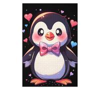 Puzzles pour Adolescents 75x50cm/1000pcs Cute Penguin Bowtie Puzzles pour Adultes, Jouets Anti-Stress, Décoration Murale, Cadeaux d'anniversaire Et Cadeaux Uniques 75x50cm/1000pcs