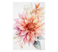 Puzzles pour Adolescents 75x50cm/1000pcs Dahlia Acrylic Casse-têtes pour Adultes, Jeu De Réflexion, Améliore La Mémoire, Cadeaux pour Les Amis Et La Famille 75x50cm/1000pcs