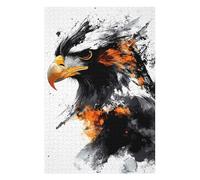 Puzzles pour Adolescents 75x50cm/1000pcs Eagle Portrait with Watercolor Effect Puzzles pour Adultes, Décoration Murale Amusante Et Humoristique, pour Stimuler Le Cerveau 75x50cm/1000pcs