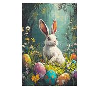 Puzzles pour Adolescents 75x50cm/1000pcs Easter Bunny Egg Painting Puzzles pour Adultes - Jeux De Construction - Améliore La Mémoire - Cadeaux Uniques pour Anniversaires Et Noël 75x50cm/1000pcs