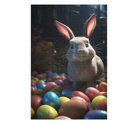 Puzzles pour Adolescents 75x50cm/1000pcs Easter Bunny V Puzzle pour Adultes - Jeu Manuel - Améliore La Mémoire - Activités Amusantes À La Maison 75x50cm/1000pcs