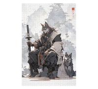 Puzzles pour Adolescents 75x50cm/1000pcs Edo Lonely Wolf Puzzles pour Adultes, Jouets, Décoration Murale, Cadeaux pour Femmes, Cadeaux Uniques pour Anniversaire Et Noël 75x50cm/1000pcs