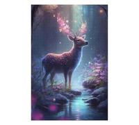 Puzzles pour Adolescents 75x50cm/1000pcs Enchanted Forest Deer -8 Puzzles pour Adultes Jeu De Réflexion Course De Vitesse Jeu Stimulant Cadeaux 75x50cm/1000pcs