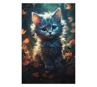 Puzzles pour Adolescents 75x50cm/1000pcs Enchanted Forest Kitten Puzzles pour Adultes Jeux De Famille Course De Vitesse Manuelle Cadeaux d'anniversaire Et De Noël Uniques 75x50cm/1000pcs