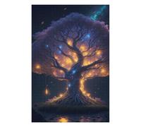 Puzzles pour Adolescents 75x50cm/1000pcs Enchanted Glowing Tree Puzzles pour Adultes - Jeu Manuel - Cadeaux pour Femmes - Stimule Le Cerveau 75x50cm/1000pcs