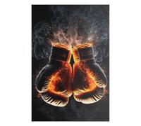 Puzzles pour Adolescents 75x50cm/1000pcs Fiery Gloves of Combat Casse-tête pour Adolescents - Jeu Difficile - Stimule Le Cerveau 75x50cm/1000pcs