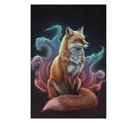 Puzzles pour Adolescents 75x50cm/1000pcs Fox in Space Puzzles pour Adultes Jouets Anti-Stress Découpe De Précision Défi Éducatif 75x50cm/1000pcs