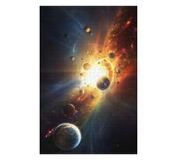 Puzzles pour Adolescents 75x50cm/1000pcs Galactic Collision Planets in Motion Puzzles pour Adultes, Jouets À Faire Soi-même, Améliorent La Mémoire, Idéal comme Cadeau 75x50cm/1000pcs