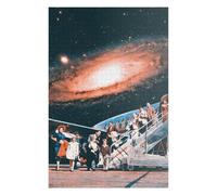 Puzzles pour Adolescents 75x50cm/1000pcs Galactic Journey Vintage Air Travel Casse-tête pour Adolescents - Jeu Difficile - Stimule Le Cerveau 75x50cm/1000pcs