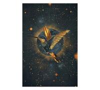 Puzzles pour Adolescents 75x50cm/1000pcs Geometric Humming Bird Puzzles pour Adultes, Jouets À Monter Soi-même, Décoration Murale, Cadeaux d'anniversaire Et De Noël Uniques 75x50cm/1000pcs