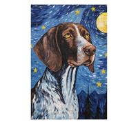 Puzzles pour Adolescents 75x50cm/1000pcs German Shorthaired Pointer Casse-têtes pour Adultes, Jeu De Réflexion, Améliore La Mémoire, Cadeaux pour Les Amis Et La Famille 75x50cm/1000pcs