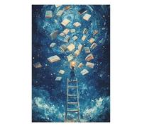 Puzzles pour Adolescents 75x50cm/1000pcs Girl Reaching for Books Puzzles Jeux Relaxants Assemblage De Motifs Difficile Et Stimulant 75x50cm/1000pcs