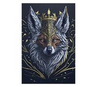 Puzzles pour Adolescents 75x50cm/1000pcs Golden Crown Fox Puzzle, Jouet, Décoration Murale, Difficile, Cadeau De Noël Ou d'anniversaire 75x50cm/1000pcs