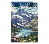 Puzzles pour Adolescents 75x50cm/1000pcs Gran Paradiso Italy Puzzles pour Adolescents - Jeu Manuel - Décoration Intérieure pour Les Amateurs De Jeux Vidéo 75x50cm/1000pcs